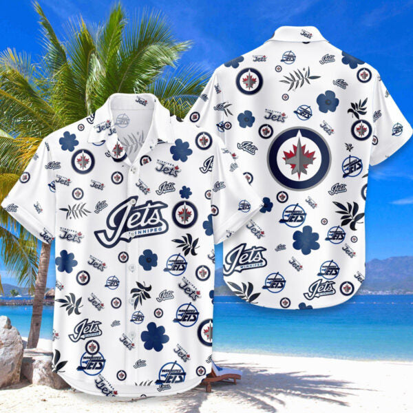 LIMITED EDITION - NEW CUSTOMIZED NHL21 WPJ WINNIPEG JETS UNISEX HAWAIIAN SHIRT