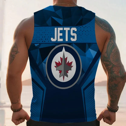 [SUPER SALE] NEW CUSTOMIZED NHL21 WPJ WINNIPEG JETS UNISEX TANK TOP