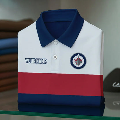[SUPER SALE] NEW CUSTOMIZED NHL22 DRW DETROIT RED WINGS POLO SHIRT