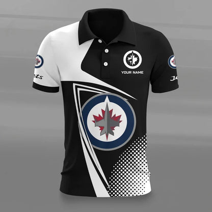 [SUPER SALE] NEW CUSTOMIZED NHL21 WPJ WINNIPEG JETS POLO SHIRT