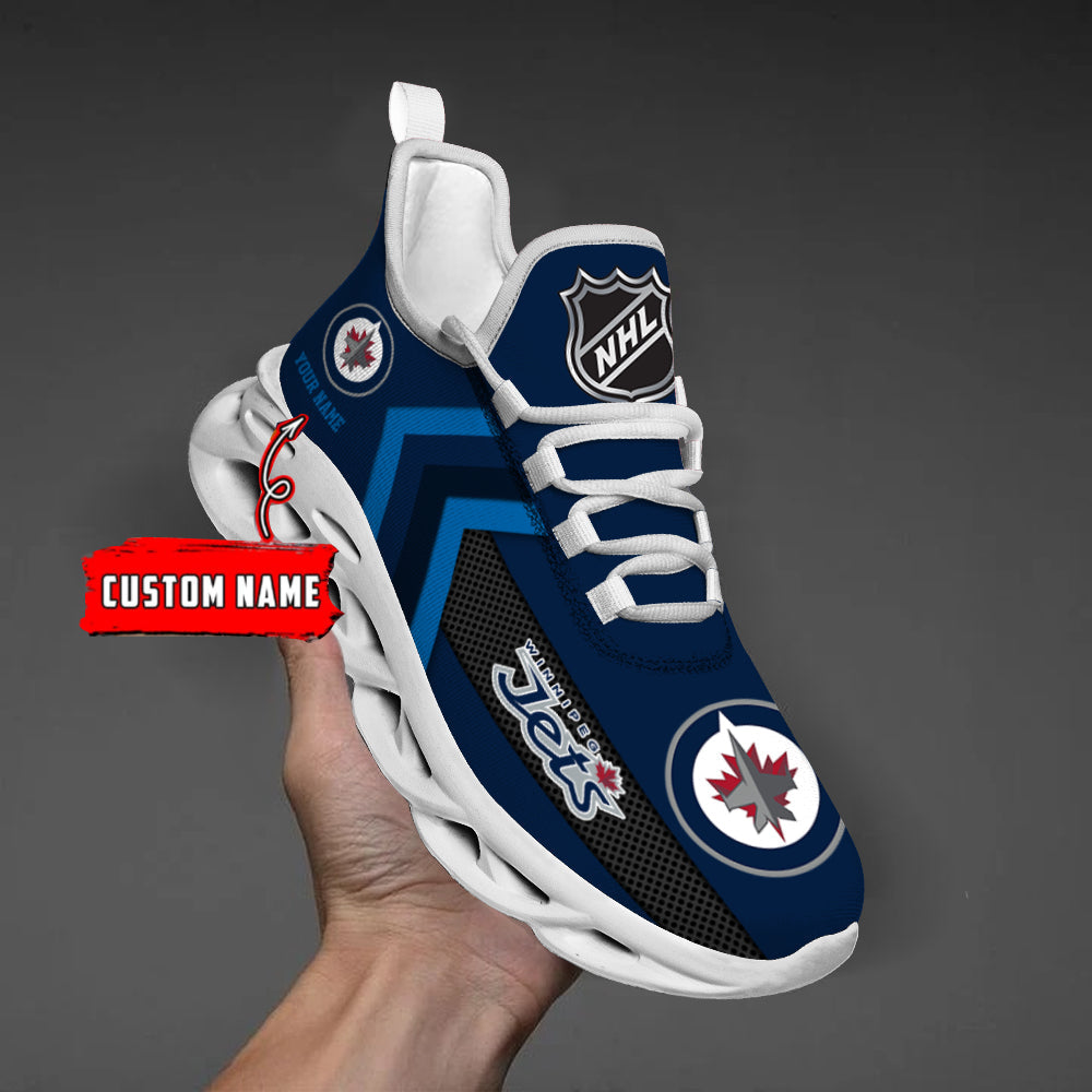 [SUPER SALE ] NEW CUSTOMIZED NHL21 WPJ WINNIPEG JETS MAX SOUL SHOES