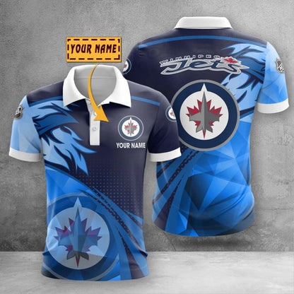 LIMITED EDITION - NEW CUSTOMIZED NHL21 WPJ WINNIPEG JETS POLO SHIRT, ZIP POLO SHIRT & T-SHIRTS