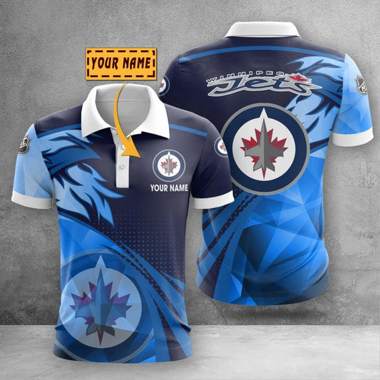 LIMITED EDITION - NEW CUSTOMIZED NHL21 WPJ WINNIPEG JETS POLO SHIRT, ZIP POLO SHIRT & T-SHIRTS