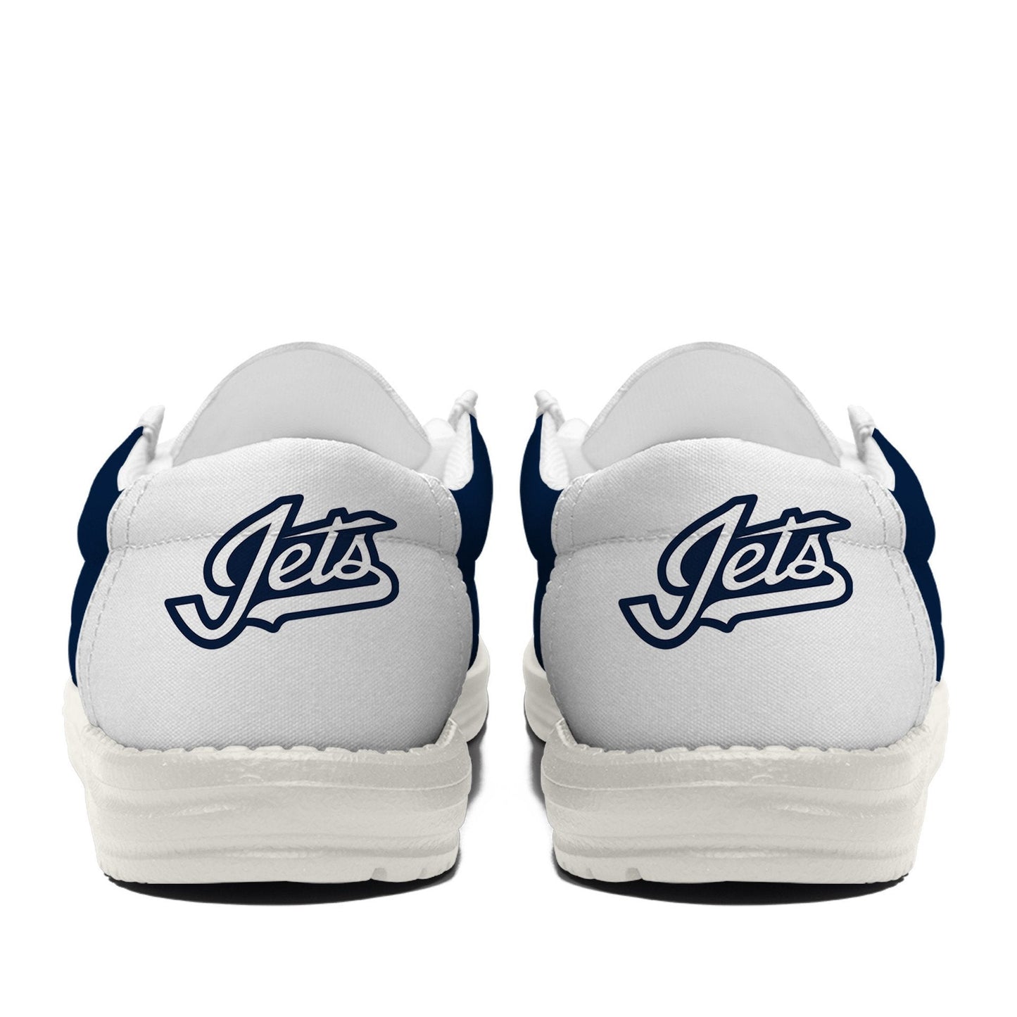 LIMITED EDITION - NEW CUSTOMIZED NHL21 WPJ WINNIPEG JETS LOAFER SHOES