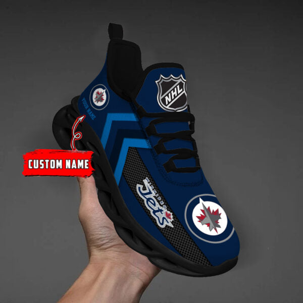[SUPER SALE ] NEW CUSTOMIZED NHL21 WPJ WINNIPEG JETS MAX SOUL SHOES