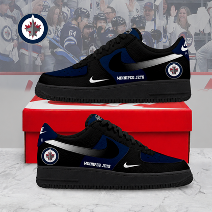ELITE EDITION - NEW CUSTOMIZED NHL21 WPJ WINNIPEG JETS AF1 SHOES