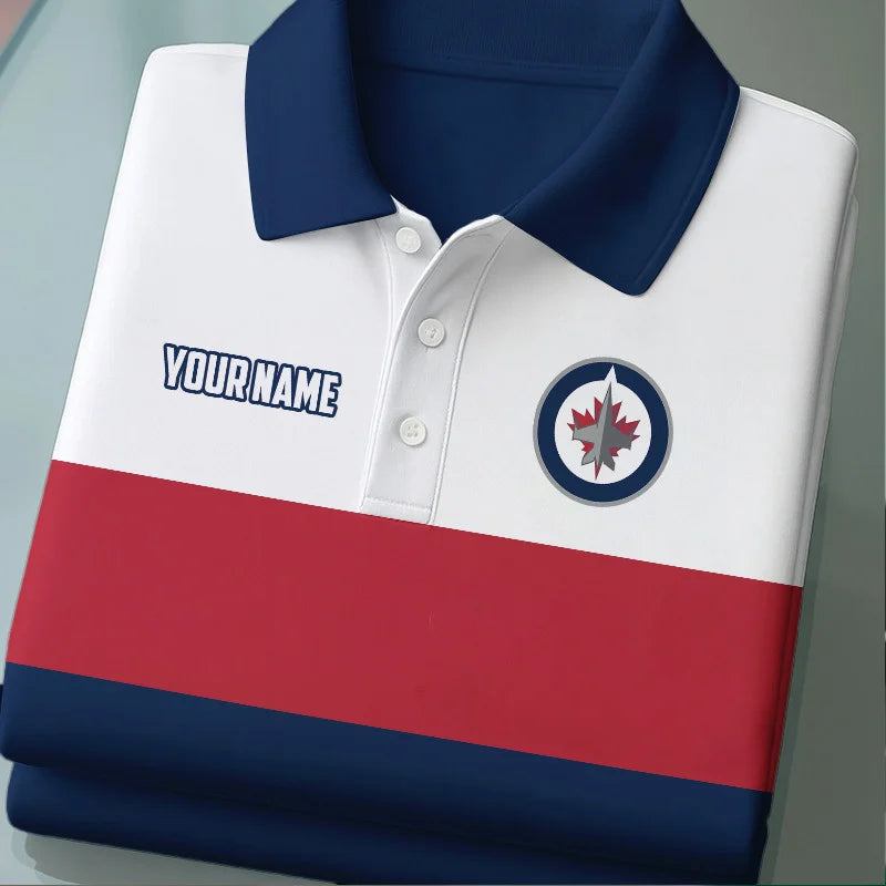 [SUPER SALE] NEW CUSTOMIZED NHL22 DRW DETROIT RED WINGS POLO SHIRT