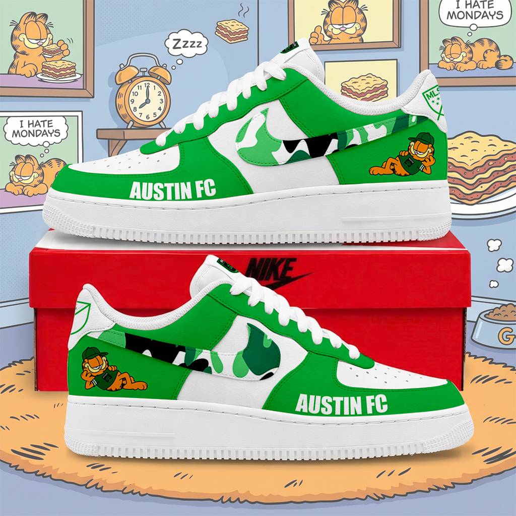 FINAL SALE - NEW CUSTOMIZED MLS21 ATF AUSTIN x GARFIELD AF1 SNEAKERS