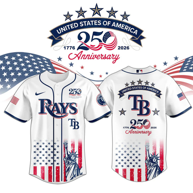 LIMITED EDITION - NEW CUSTOMIZED MLB21 TBR TAMPA BAY RAYS BASEBALL JERSEY