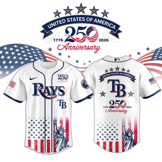 LIMITED EDITION - NEW CUSTOMIZED MLB21 TBR TAMPA BAY RAYS BASEBALL JERSEY