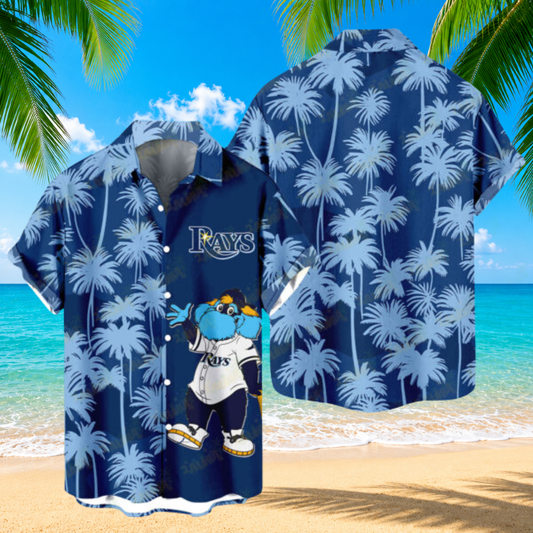 LIMITED EDITION - NEW CUSTOMIZED MLB21 TBR TAMPA BAY RAYS UNISEX HAWAIIAN SHIRT