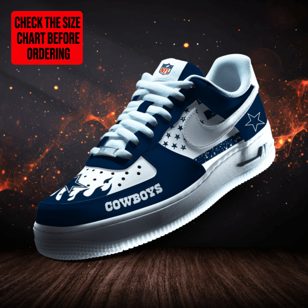 LIMITED EDITION - NEW CUSTOMIZED NFL21 DCB DALLAS COWBOYS AF1 SNEAKERS