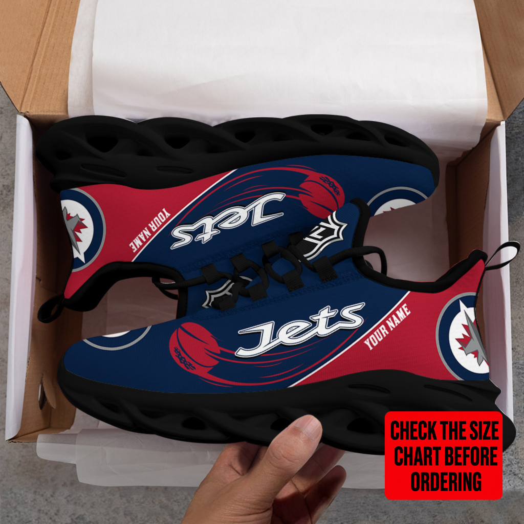 LIMITED EDITION - NEW CUSTOMIZED NHL21 WPJ WINNIPEG JETS CLUNKY SNEAKERS