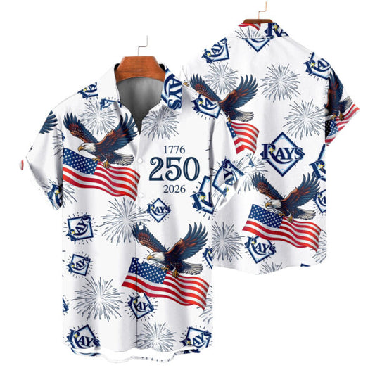 LIMITED EDITION - NEW CUSTOMIZED MLB21 TBR TAMPA BAY RAYS UNISEX HAWAIIAN SHIRT