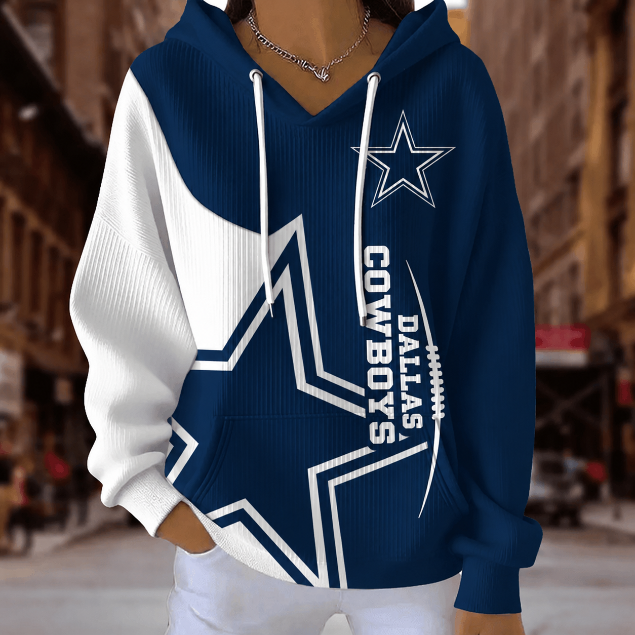 [SPECIAL OFFER] NEW CUSTOMIZED NFL21 DCB DALLAS COWBOYS RIBBED HOODIE & SWEATSHIRT