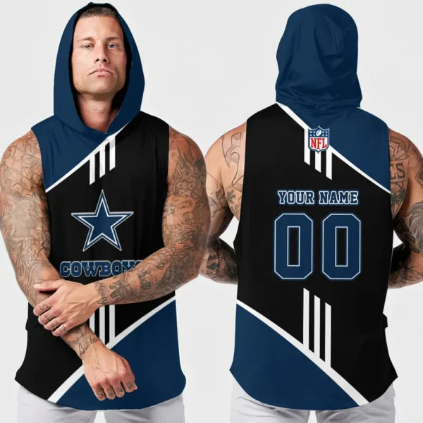 [SPECIAL OFFER] NEW CUSTOMIZED NFL21 DCB DALLAS COWBOYS HOODED TANK TOP