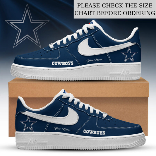 LIMITED EDITION - NEW CUSTOMIZED NFL21 DCB DALLAS COWBOYS AF1 SHOES