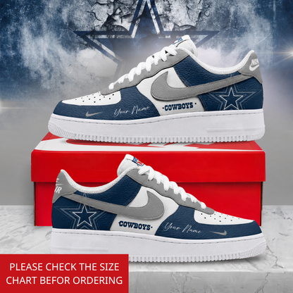 LIMITED EDITION - NEW CUSTOMIZED NFL21 DCB DALLAS COWBOYS AF1 SHOES