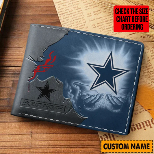 LIMITED EDITION - NEW CUSTOMIZED NFL21 DCB DALLAS COWBOYS LEATHER WALLET