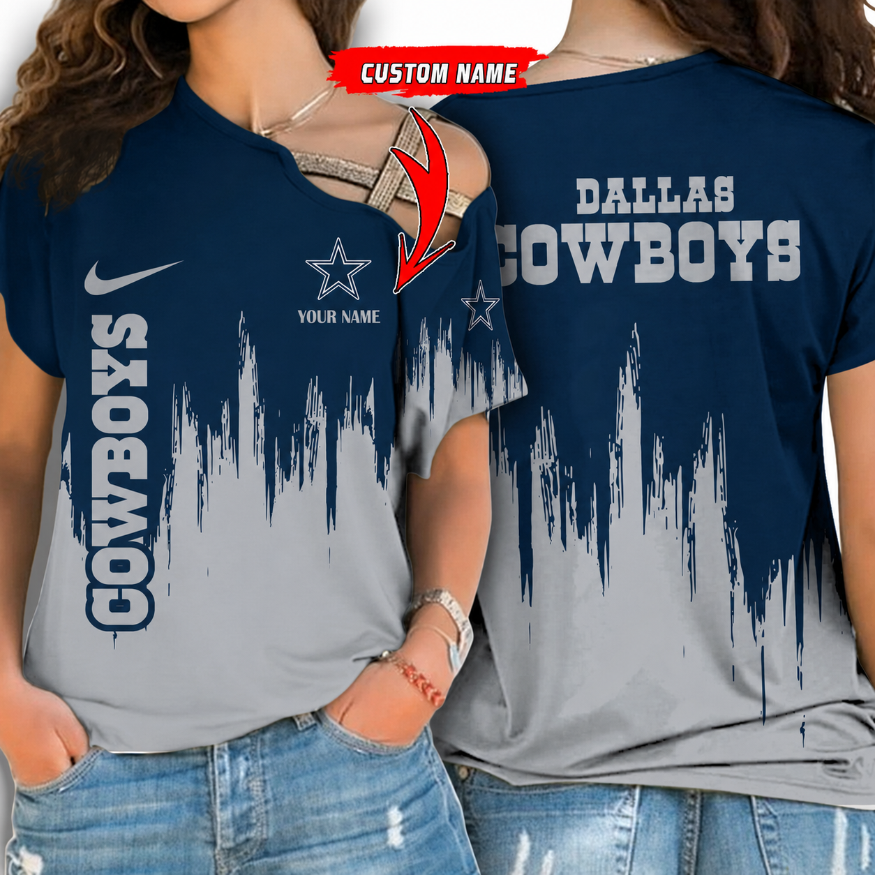 [SPECIAL OFFER] NEW CUSTOMIZED NFL21 DCB DALLAS COWBOYS SHOULDER SHIRT