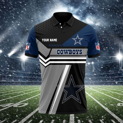 LIMITED EDITION - NEW CUSTOMIZED NFL21 DCB DALLAS COWBOYS POLO SHIRT