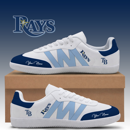 [FLASH SALE] NEW CUSTOMIZED MLB21 TBR TAMPA BAY RAYS CLASSIC SNEAKERS