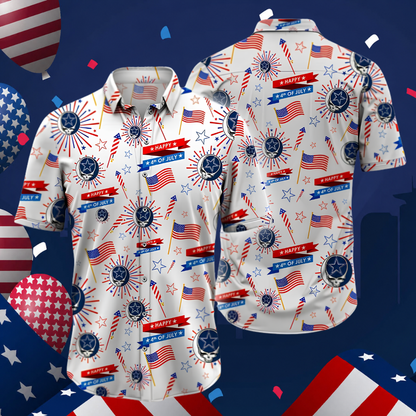 LIMITED EDITION - NEW CUSTOMIZED NFL21 DCB DALLAS COWBOYS PATRIOTIC 250 USA HAWAIIAN SHIRT