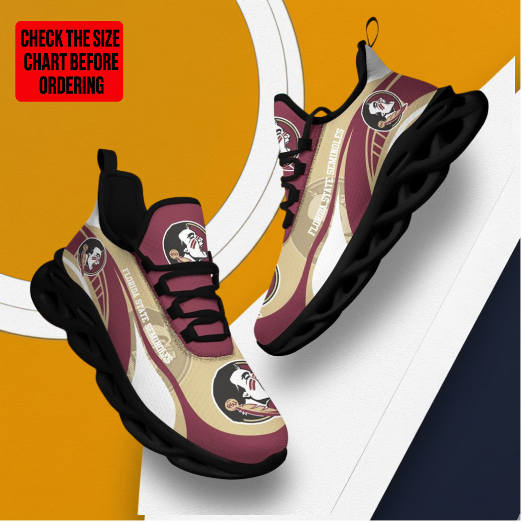 LIMITED EDITION - NEW CUSTOMIZED NCAA FBS21 FLS FLORIDA STATE SEMINOLES CLUNKY SNEAKERS
