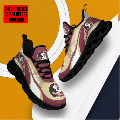 LIMITED EDITION - NEW CUSTOMIZED NCAA FBS21 FLS FLORIDA STATE SEMINOLES CLUNKY SNEAKERS
