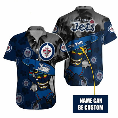 LIMITED EDITION - NEW CUSTOMIZED NHL21 WPJ WINNIPEG JETS UNISEX HAWAIIAN SHIRT