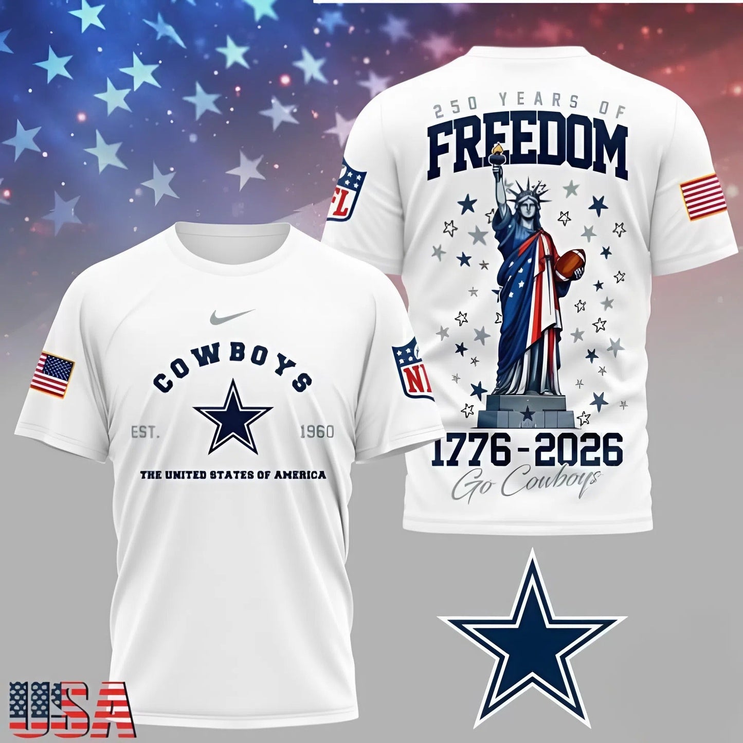 [SPECIAL OFFER] NEW CUSTOMIZED NFL21 DCB DALLAS COWBOYS T-SHIRT, HOODIE, ZIP HOODIE