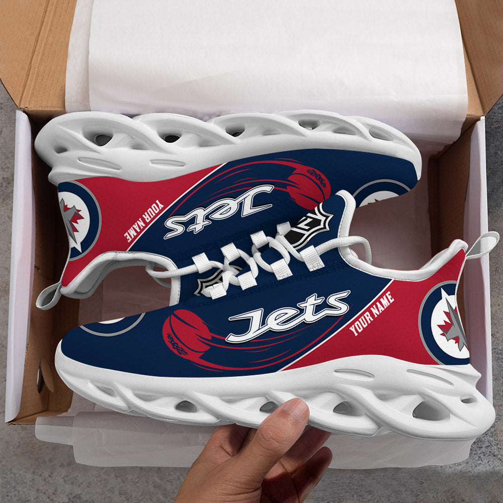 LIMITED EDITION - NEW CUSTOMIZED NHL21 WPJ WINNIPEG JETS CLUNKY SNEAKERS