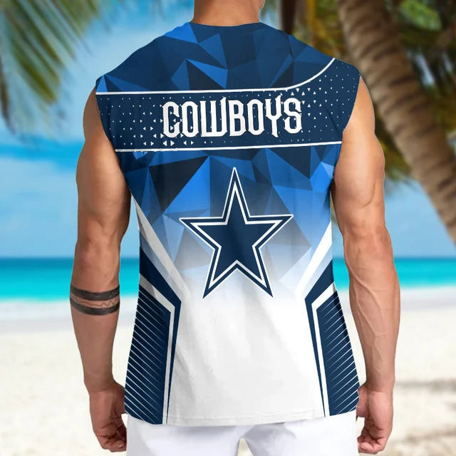 LIMITED EDITION - NEW CUSTOMIZED NFL21 DCB DALLAS COWBOYS MEN'S GYM SHIRT