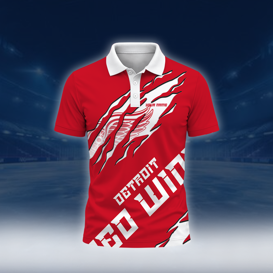 LIMITED EDITION - NEW CUSTOMIZED NHL22 DRW DETROIT RED WINGS UNISEX T-SHIRT, POLO, HOODIE & SWEASHIRTS