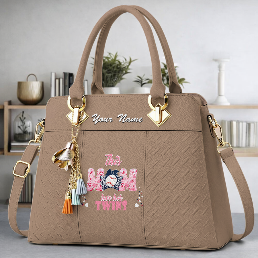 LIMITED EDITION - NEW CUSTOMIZED MLB22 MTS MINNESOTA TWINS ZIP HANDBAG MULTICOLOR