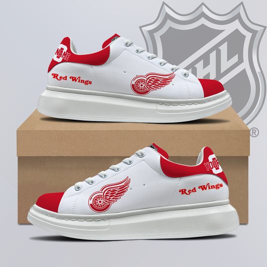 [SUPER SALE] NEW CUSTOMIZED NHL22 DRW DETROIT RED WINGS MCQUEEN SHOES