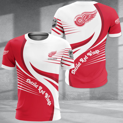 LIMITED EDITION - NEW CUSTOMIZED NH22 DRW DETROIT RED WINGS POLO SHIRT & T-SHIRTS