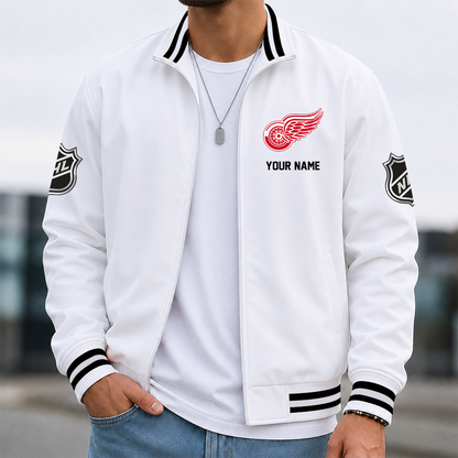[SUPER SALE] NEW CUSTOMIZED NHL22 DRW DETROIT RED WINGS MULTICOLOR MEN'S CASUAL JACKET