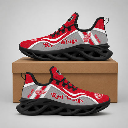 VIRAL EDITION - NEW CUSTOMIZED NHL22 DRW DETROIT RED WINGS CLUNKY SNEAKERS