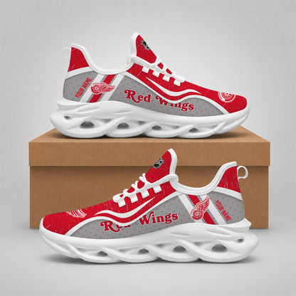 VIRAL EDITION - NEW CUSTOMIZED NHL22 DRW DETROIT RED WINGS CLUNKY SNEAKERS