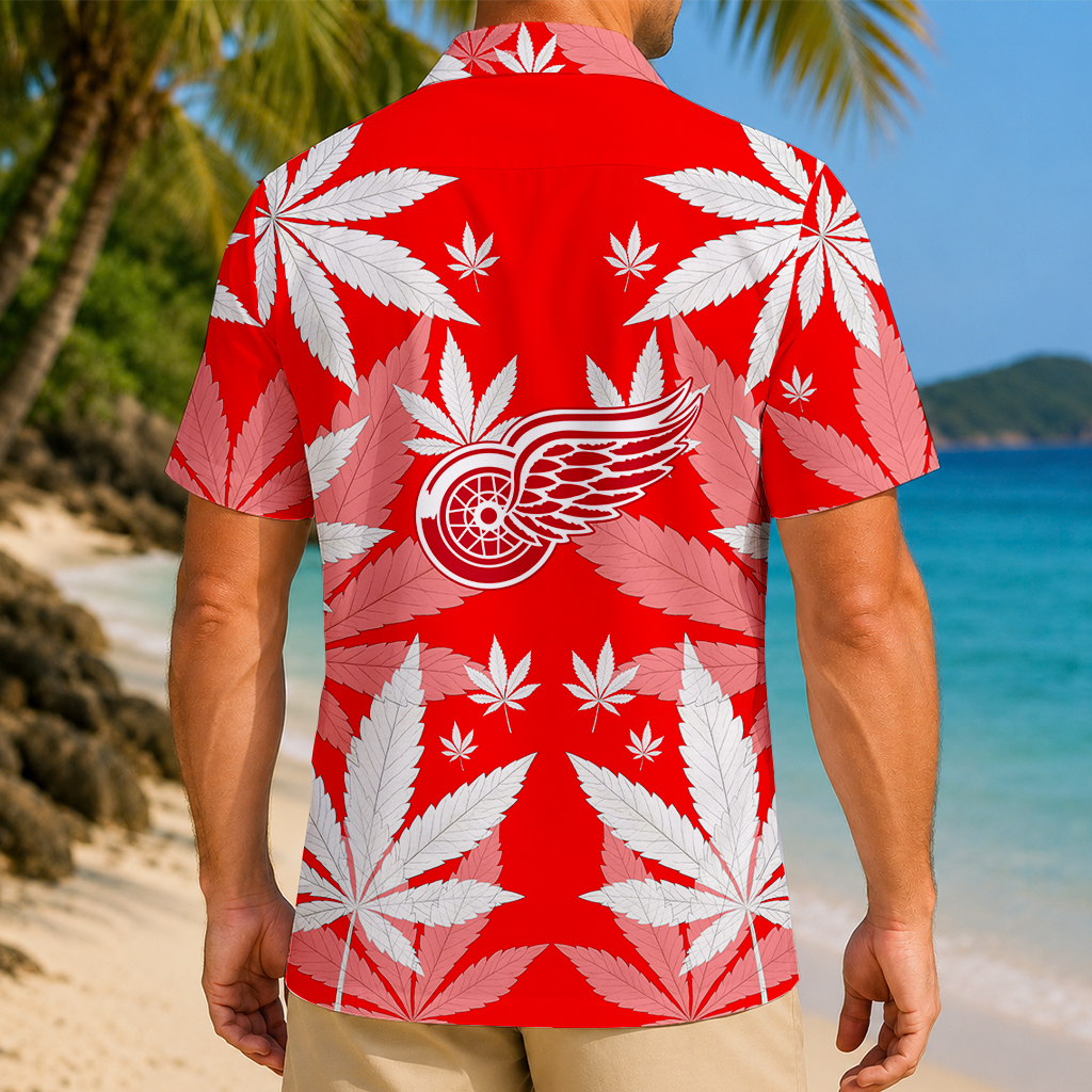 LIMITED EDITION - NEW CUSTOMIZED NHL22 DRW DETROIT RED WINGS UNISEX HAWAIIAN SHIRT