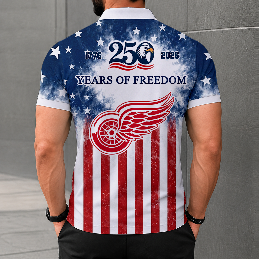 LIMITED EDITION - NEW CUSTOMIZED NHL22 DRW DETROIT RED WINGS POLO SHIRT, ZIP POLO SHIRT & T-SHIRTS