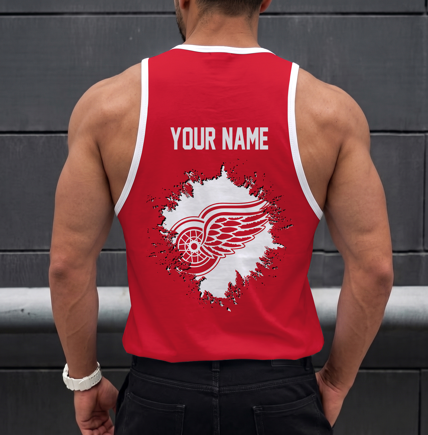 LIMITED EDITION - NEW CUSTOMIZED NHL22 DRW DETROIT RED WINGS UNISEX TANK TOP