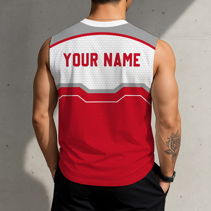 SPECIAL EDITION - NEW CUSTOMIZED NHL22 DRW DETROIT RED WINGS MEN'S GYM SHIRT