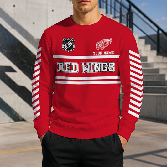 VIRAL EDITION - NEW CUSTOMIZED NHL22 DRW DETROIT RED WINGS UNISEX SWEATSHIRT