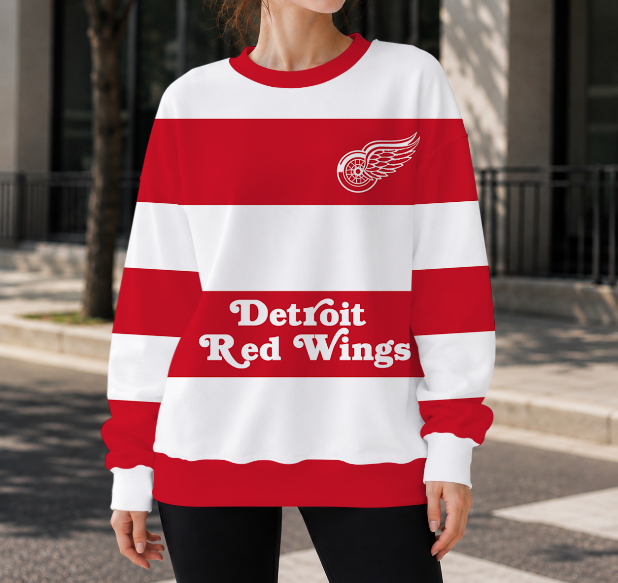 SPECIAL EDITION - NEW CUSTOMIZED NHL22 DRW DETROIT RED WINGS UNISEX SWEATSHIRT