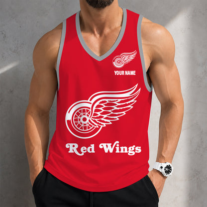 LIMITED EDITION - NEW CUSTOMIZED NHL22 DRW DETROIT RED WINGS MEN'S TANK TOP