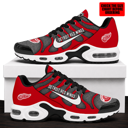 [SUPER SALE] NEW CUSTOMIZED NHL22 DRW DETROIT RED WINGS AIR MAX PLUS SNEAKERS