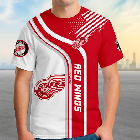 ELITE EDITION - NEW CUSTOMIZED NHL22 DRW DETROIT RED WINGS POLO SHIRT, ZIP POLO SHIRT & T-SHIRTS