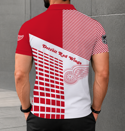 VIRAL EDITION - NEW CUSTOMIZED NHL22 DRW DETROIT RED WINGS POLO SHIRT